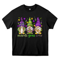 Black Mardi Gras crew with gnomes Heavy Core Tee - NancyCooperArtShop
