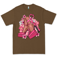 Cacao Cancer high heels Cancer Awareness Premium Tee - HowdyJamesFarm