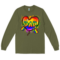 Army Green Dad pride Long Sleeve Tee - FaDigitalArtStudio