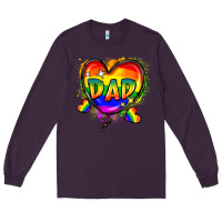Plum Dad pride Long Sleeve Tee - FaDigitalArtStudio