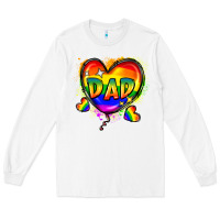 White Dad pride Long Sleeve Tee - FaDigitalArtStudio
