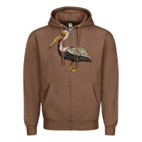 Chestnut louisiana state bird pelican Zipper Hoodie - BarkalooDesign
