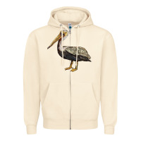 Sandshell louisiana state bird pelican Zipper Hoodie - BarkalooDesign