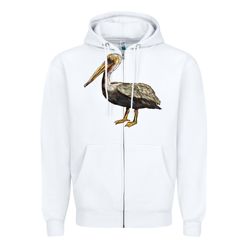 Louisiana State Bird Pelican Zipper Hoodie by BarkalooDesign | Teevron