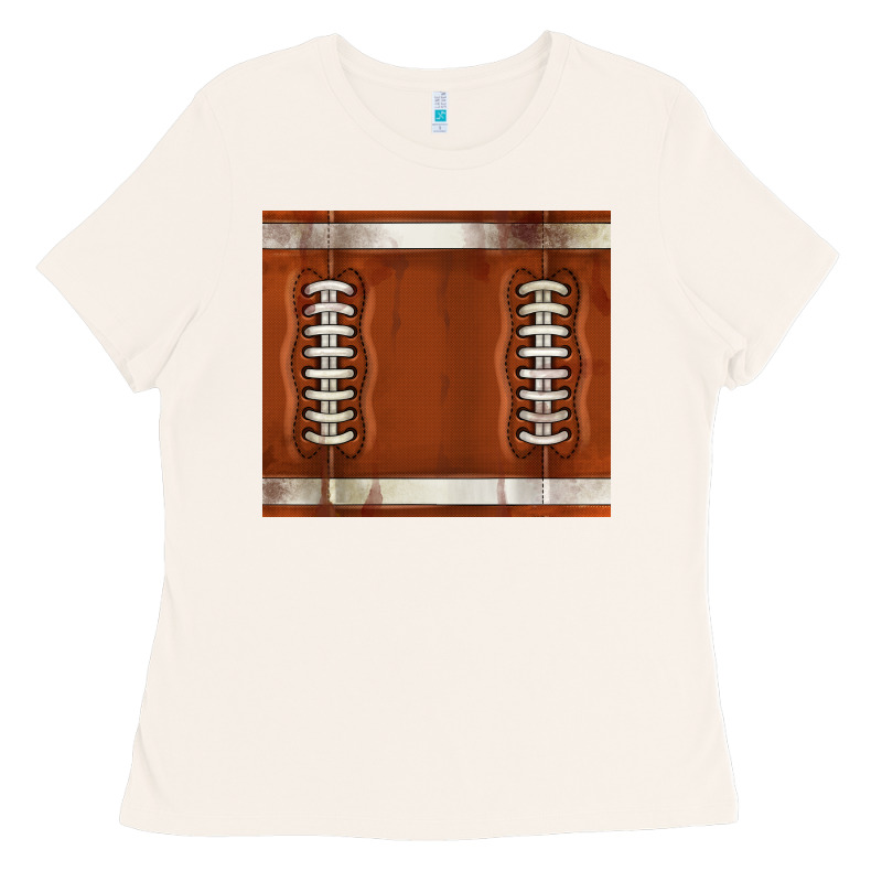 Distressed American Football Pattern Ladies Tee by TumblerDesignByShophia | Teevron