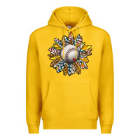 Lemon Baseball Sunflower Premium Hoodie - CowhideDigitalArt