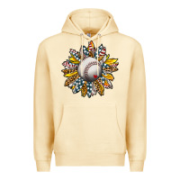 Pina Colada Baseball Sunflower Premium Hoodie - CowhideDigitalArt