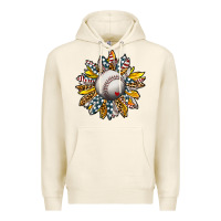 Tofu Baseball Sunflower Premium Hoodie - CowhideDigitalArt