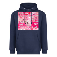 Navy breast cancer awareness pink Heavyweight Hoodie - AdoDesignShop