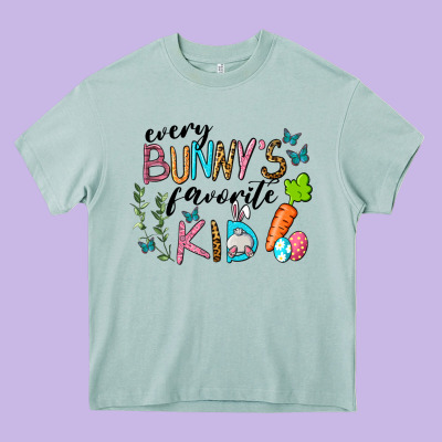 Every Bunnys Favorite Kid Heavy Core Tee Designed By Ranaportraitstore