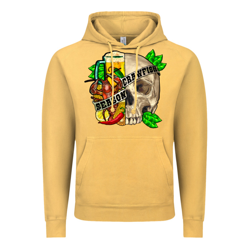 Skull Crawfish Season Vintage Hoodie by FaDigitalArtStudio | Teevron