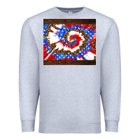 Heather Grey usa tie dye Premium Sweatshirt - AdoDesignShop
