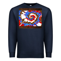 Navy usa tie dye Premium Sweatshirt - AdoDesignShop