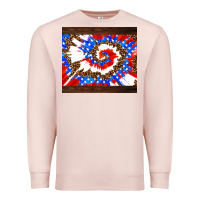 Pale Pink usa tie dye Premium Sweatshirt - AdoDesignShop