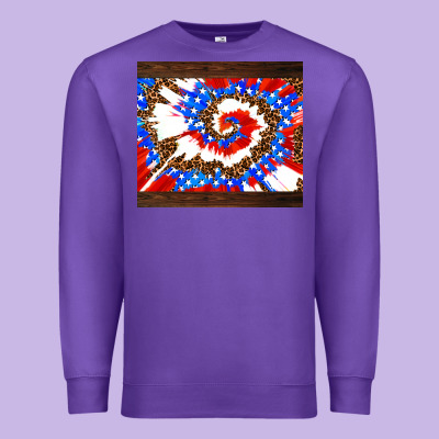 Usa Tie Dye Premium Sweatshirt Designed By Adodesignshop