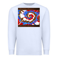 White usa tie dye Premium Sweatshirt - AdoDesignShop