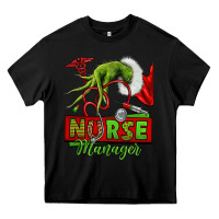 Black grinch hand nurse manager Heavy Core Tee - NancyCooperArtShop