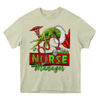 Mossy grinch hand nurse manager Heavy Core Tee - NancyCooperArtShop