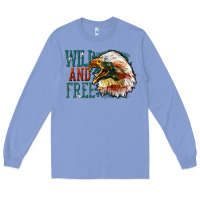 Colony Blue Wild and free Long Sleeve Tee - FaDigitalArtStudio
