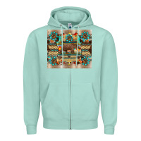 Seafoam bear native animal  pelt  tumbler Zipper Hoodie - BarkalooDesign