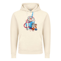 Vintage Artic Nurse frappe coffee Vintage Hoodie - FaDigitalArtStudio