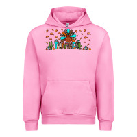 Fuchsia Pink thankful turkey Urban Hoodie - JahusDesignShop