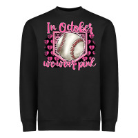 Black in october we wear pink baseball Heavyweight Sweatshirt - BarkalooDesign