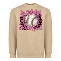 Mushroom in october we wear pink baseball Heavyweight Sweatshirt - BarkalooDesign