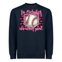 Navy in october we wear pink baseball Heavyweight Sweatshirt - BarkalooDesign