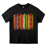Black Mexico Serape Brushstroke Heavy Core Tee - texasbilliewilder