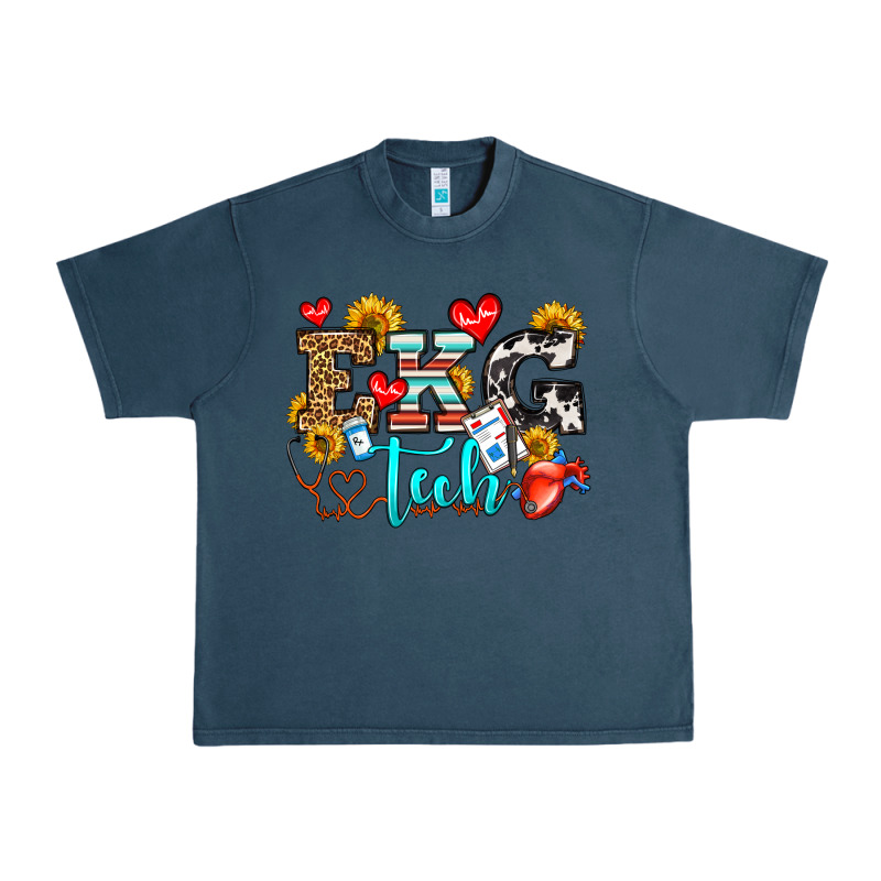 Ekg Tech Urban Heavy Tee by OliviaCreatesArt | Teevron
