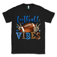 Black Football vibes blue and grey team color Classic Tee - HowdyJamesFarm