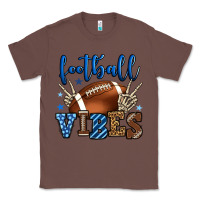 Chestnut Football vibes blue and grey team color Classic Tee - HowdyJamesFarm