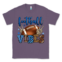 Lavender Football vibes blue and grey team color Classic Tee - HowdyJamesFarm
