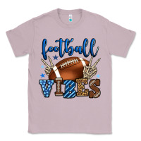 Lilac Football vibes blue and grey team color Classic Tee - HowdyJamesFarm