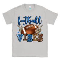 Moon Dust Football vibes blue and grey team color Classic Tee - HowdyJamesFarm