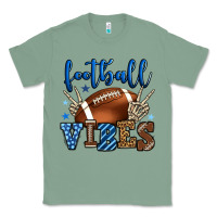 Sage Football vibes blue and grey team color Classic Tee - HowdyJamesFarm
