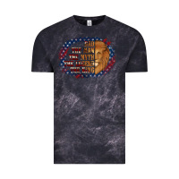Cloud Black dad the man american flag Vintage Tee - Jasminsmagicworld