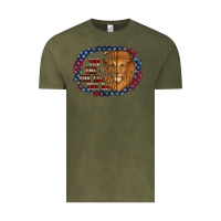 Vintage Olive dad the man american flag Vintage Tee - Jasminsmagicworld