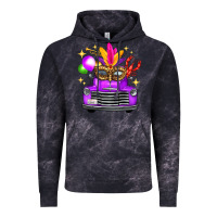 Cloud Black Mardi Gras Truck Leopard Mask Vintage Hoodie - FaDigitalArtStudio