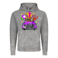Cloud Rock Mardi Gras Truck Leopard Mask Vintage Hoodie - FaDigitalArtStudio