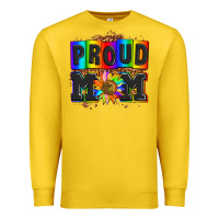 Lemon proud mom with sunflower Premium Sweatshirt - AdoDesignShop