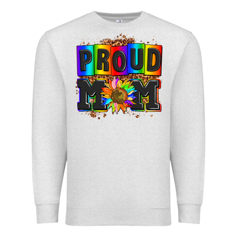 Proud Mom With Sunflower Premium Sweatshirt by AdoDesignShop | Teevron