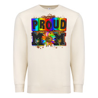 Sandshell proud mom with sunflower Premium Sweatshirt - AdoDesignShop