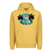 Antique Gold beach please Premium Hoodie - CowhideDigitalArt