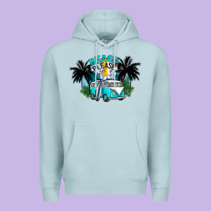 Beach Please Premium Hoodie Designed By Cowhidedigitalart