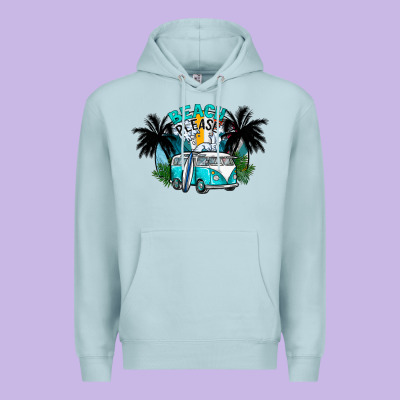 Beach Please Premium Hoodie Designed By Cowhidedigitalart