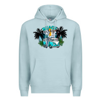 Blue Mist beach please Premium Hoodie - CowhideDigitalArt