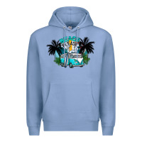 Colony Blue beach please Premium Hoodie - CowhideDigitalArt