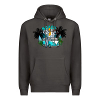 Smoke beach please Premium Hoodie - CowhideDigitalArt